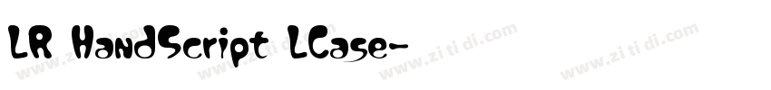 LR HandScript LCase字体转换